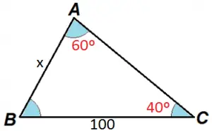 exemplo 2 seno triangulo qualquer