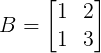 exemplo matriz invertivel 2x2