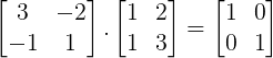exemplo da matriz inversa pela esquerda