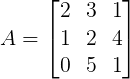 exemplo de como calcular determinante 3x3
