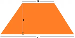 area do trapezio exemplo 1