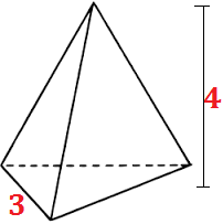 volume piramide regular triangular