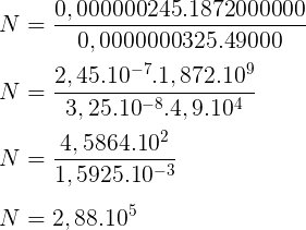 Notação Cientifica aplicada na Física, Exercícios Matemática