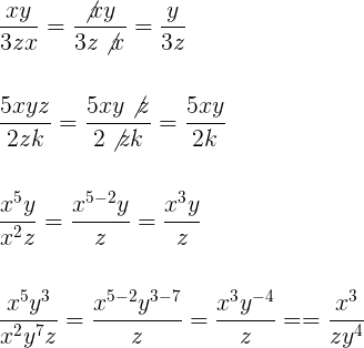 Simplifique as frações algébricas: 