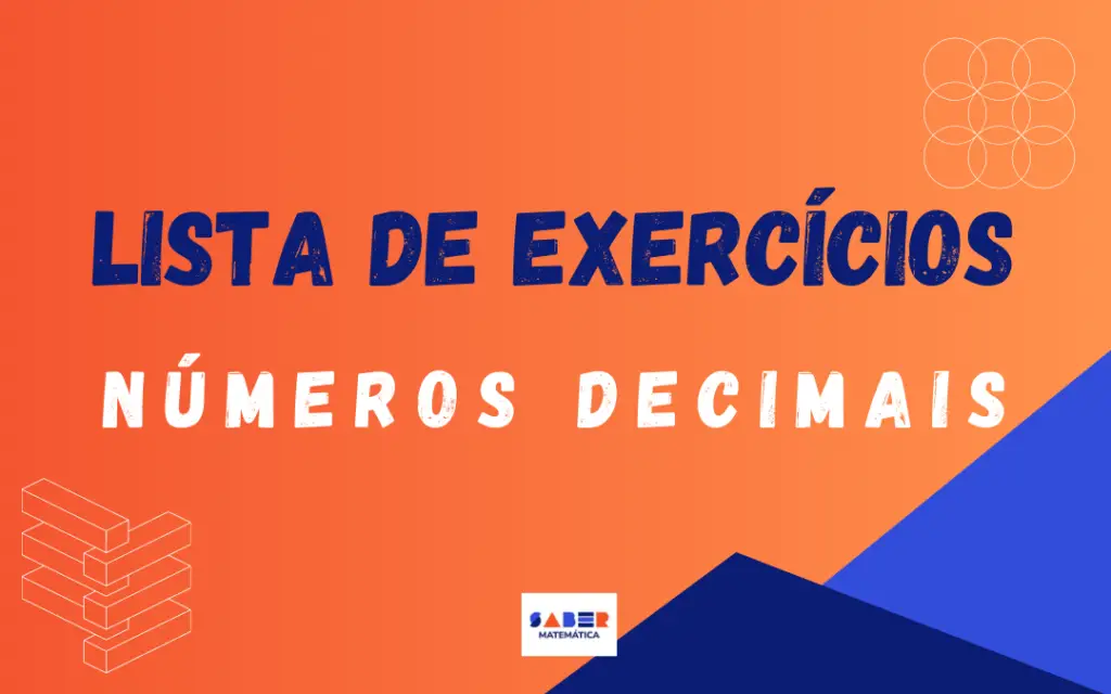 lista de exercicios sobre numeros decimais